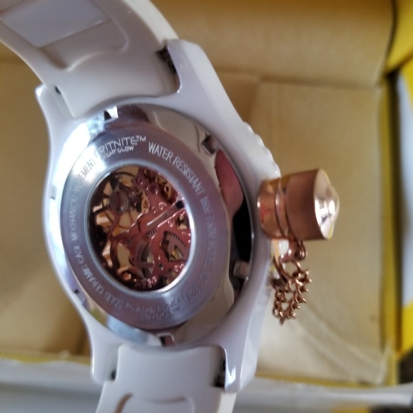 Invicta 1827 ceramic & rose gold mechanical watch - Picture 5 of 8